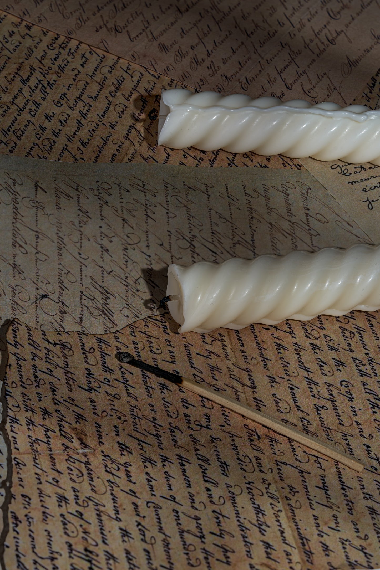 Спиральные столовые свечи