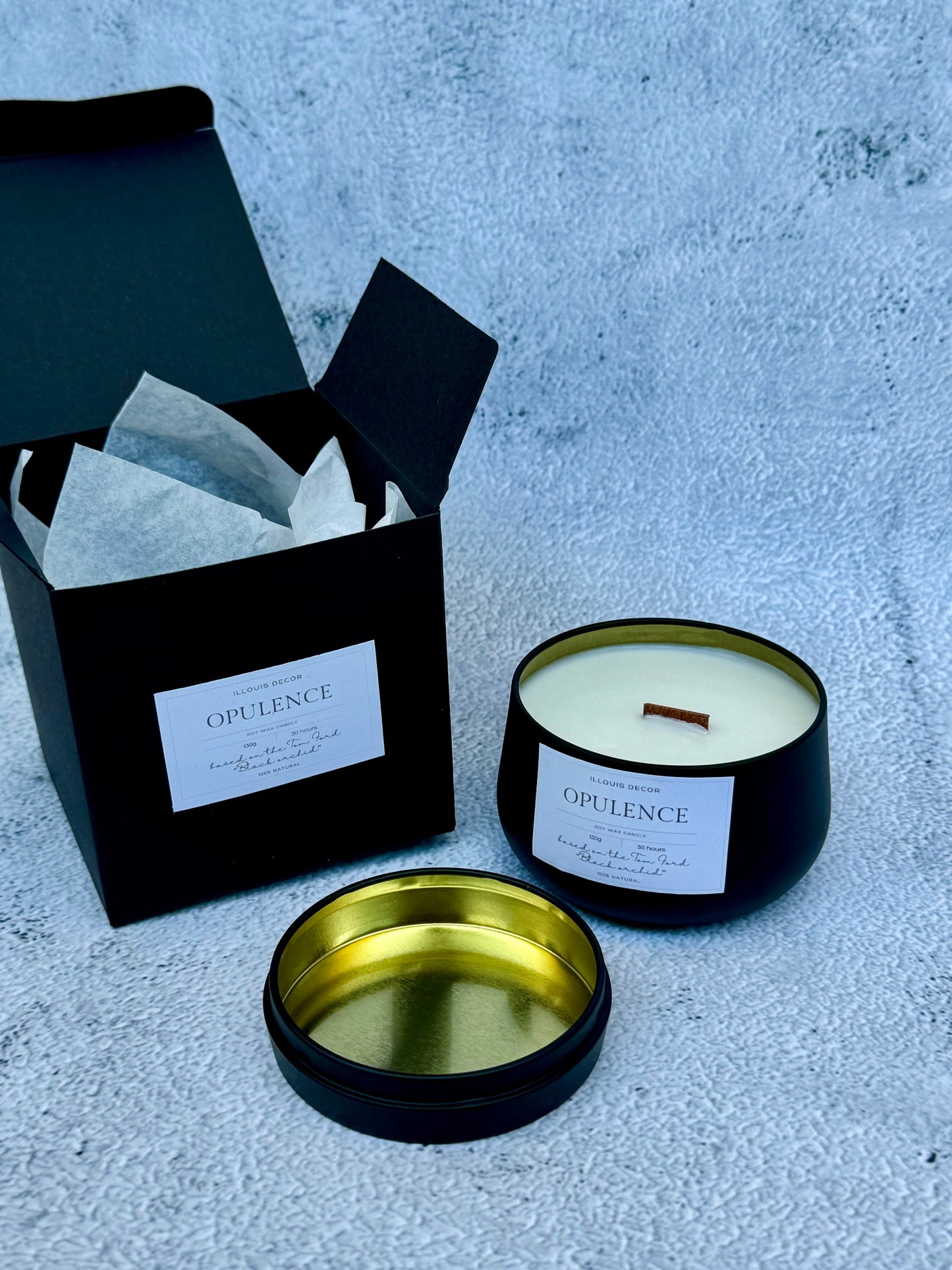 Свеча в алюминиевом стакане