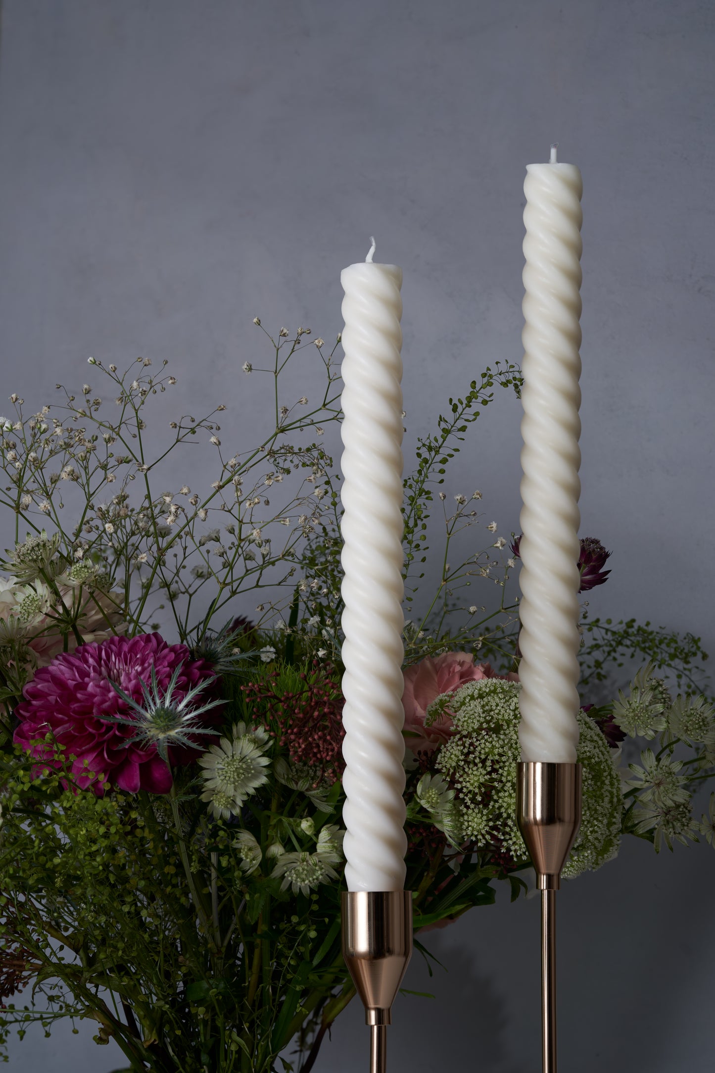 Spiral table candles