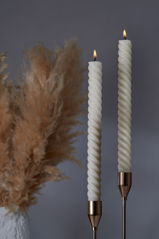 Spiral table candles